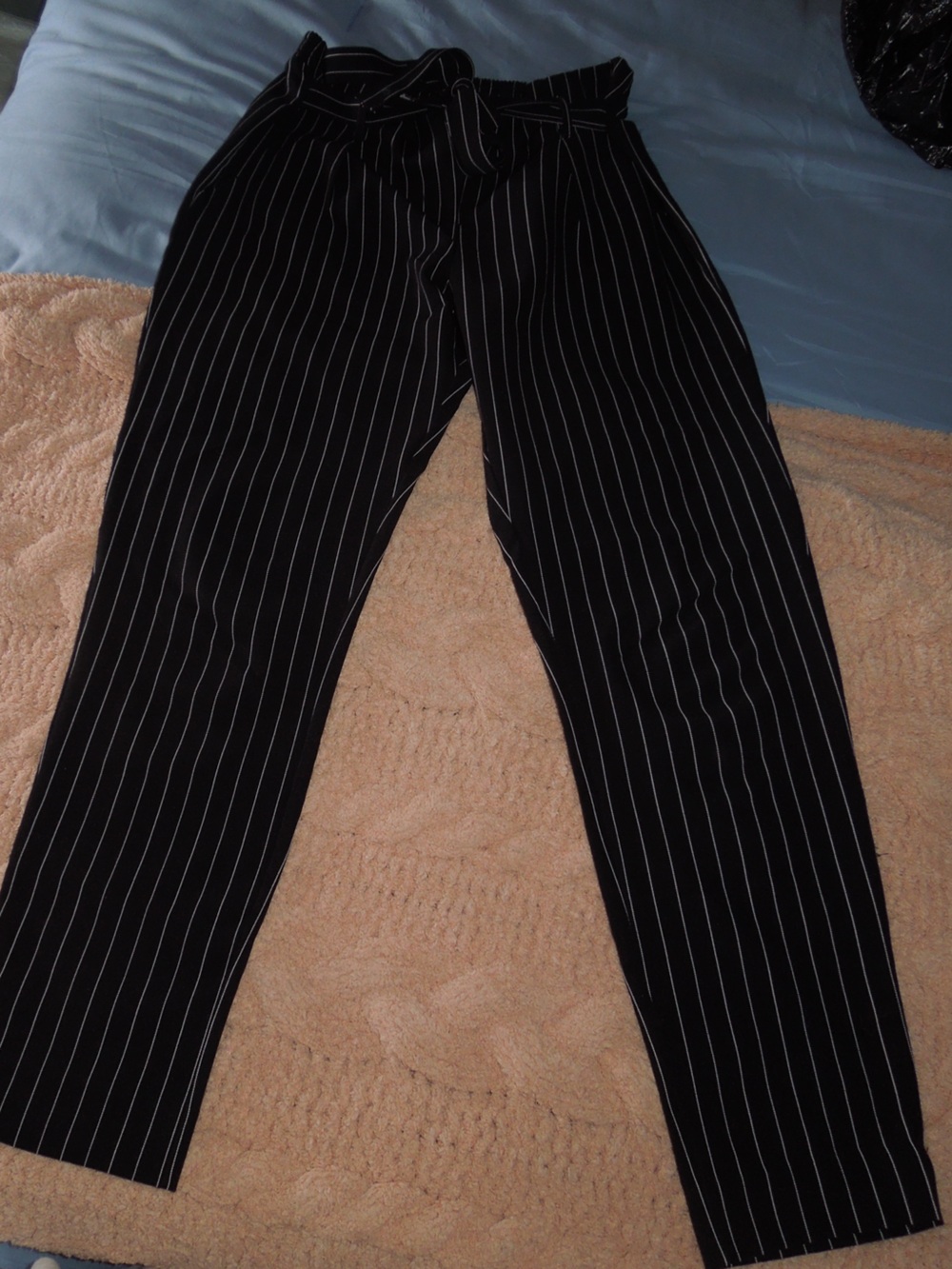 Women’s Black Pinstripe Pants